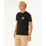 Maglia a Maniche Corte Uomo Rip Curl Passage Tee Nero