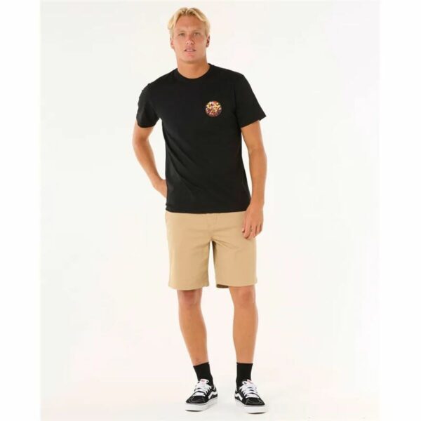Maglia a Maniche Corte Uomo Rip Curl Passage Tee Nero