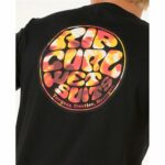 Maglia a Maniche Corte Uomo Rip Curl Passage Tee Nero
