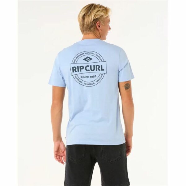 Maglia a Maniche Corte Uomo Rip Curl Staple Tee Azzurro