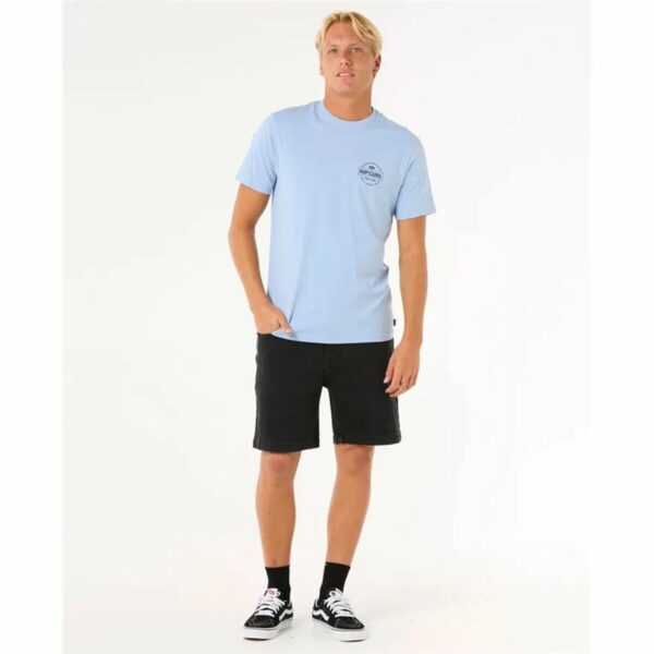 Maglia a Maniche Corte Uomo Rip Curl Staple Tee Azzurro