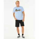 Maglia a Maniche Corte Uomo Rip Curl Surf Paradise Azzurro