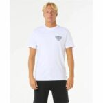 Maglia a Maniche Corte Uomo Rip Curl Desti Animals Tee Bianco