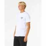 Maglia a Maniche Corte Uomo Rip Curl Desti Animals Tee Bianco