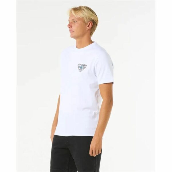 Maglia a Maniche Corte Uomo Rip Curl Desti Animals Tee Bianco