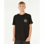 Maglia a Maniche Corte per Bambini Rip Curl Staple Nero