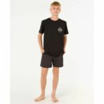 Maglia a Maniche Corte per Bambini Rip Curl Staple Nero