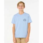 Maglia a Maniche Corte per Bambini Rip Curl Rip Curl Staple Tee Azzurro