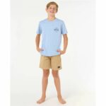 Maglia a Maniche Corte per Bambini Rip Curl Rip Curl Staple Tee Azzurro