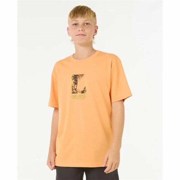 Maglia a Maniche Corte per Bambini Rip Curl Raw Energy Frame Tee Arancio