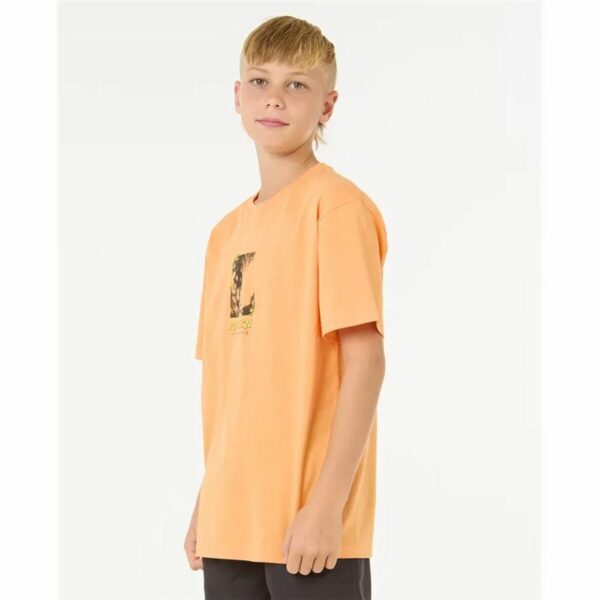Maglia a Maniche Corte per Bambini Rip Curl Raw Energy Frame Tee Arancio