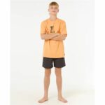 Maglia a Maniche Corte per Bambini Rip Curl Raw Energy Frame Tee Arancio