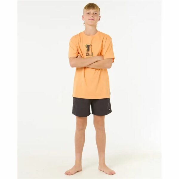 Maglia a Maniche Corte per Bambini Rip Curl Raw Energy Frame Tee Arancio