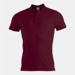 Polo a Maniche Corte Uomo Joma Sport Bali II Rosso Granato L