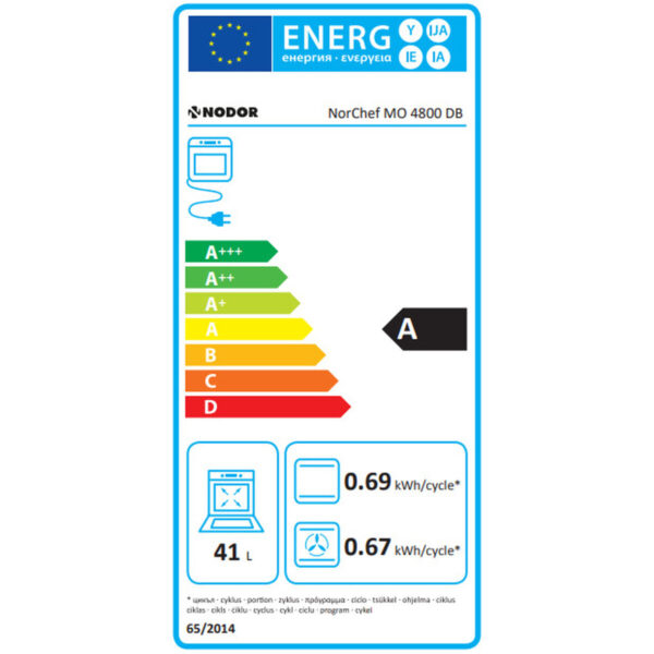 Forno Nodor NORCHEF MO4800DB 1400 W 40 L