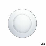 Piatto da pranzo Duralex Lys Cristallo Trasparente Ø 23,5 cm (24 Unità)