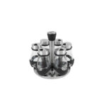 Portaspezie in Acciaio Inossidabile Quttin 17,8 X 17,8 X 16,3 CM (6 Pezzi) (8 Unità)