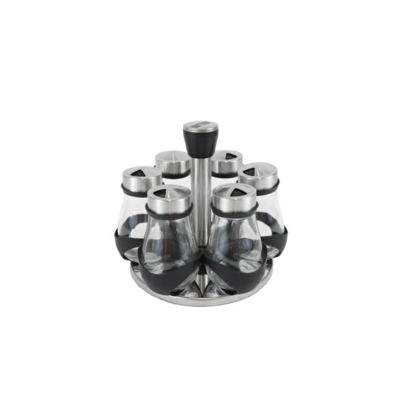 Portaspezie in Acciaio Inossidabile Quttin 17,8 X 17,8 X 16,3 CM (6 Pezzi) (8 Unità)