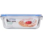 Porta pranzo Ermetico Quttin Trasparente Rettangolare 1L (6 Unità)