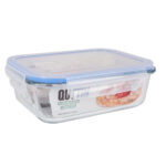 Porta pranzo Ermetico Quttin Trasparente Rettangolare 1L (6 Unità)
