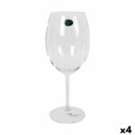 Set di calici da vino Bohemia Crystal Clara 580 ml Vino 6 Pezzi (4 Unità)