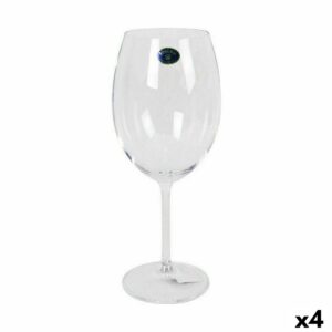 Set di calici da vino Bohemia Crystal Clara 580 ml Vino 6 Pezzi (4 Unità)