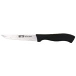 Coltello da Cucina Quttin Kasual Nero Argentato 22 x 2 x 1,5 cm Multiuso (48 Unità)