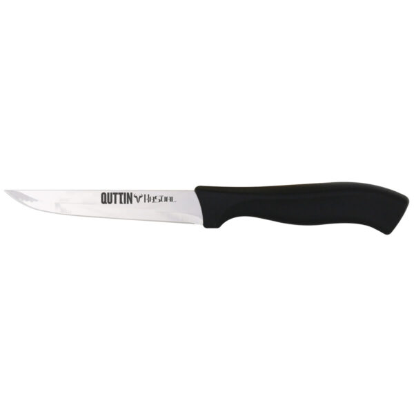 Coltello da Cucina Quttin Kasual Nero Argentato 22 x 2 x 1,5 cm Multiuso (48 Unità)