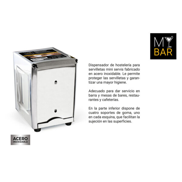 Portatovagliolo My Bar 11,5 x 10 x 14,5 cm (12 Unità)