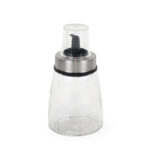 Oliera Quttin Trasparente Argentato Vetro 200 ml 6,5 x 6,5 x 12,5 cm (12 Unità)