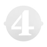 Modello per torta Algon Numeri 4 36 Unità