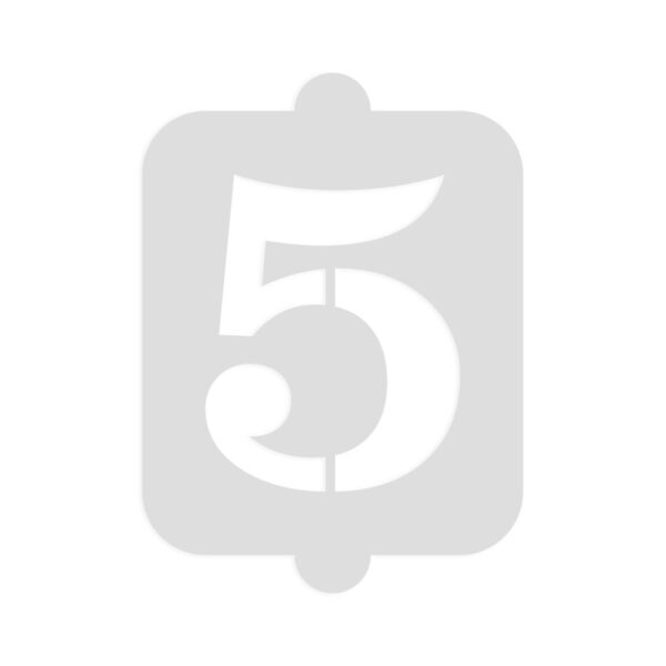 Modello per torta Algon Numeri 5 36 Unità