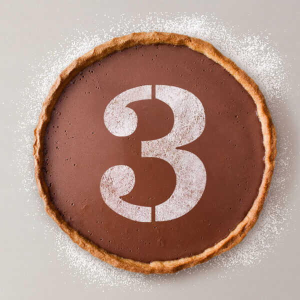 Modello per torta Algon Numeri 3 36 Unità