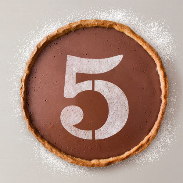 Modello per torta Algon Numeri 5 36 Unità