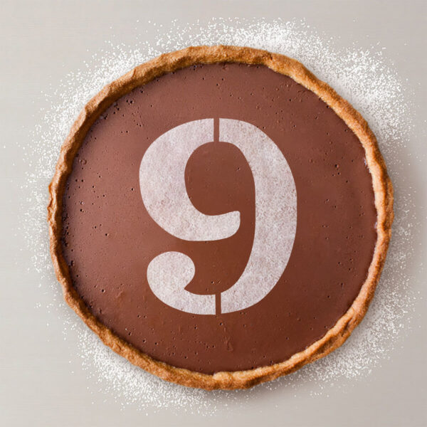 Modello per torta Algon Numeri 9 36 Unità