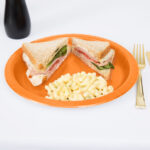 Set di piatti Algon Arancio 20 cm 10 Pezzi (24 Unità)