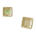 Set di piatti Algon Dorato 18 cm 12 Pezzi (18 Unità)