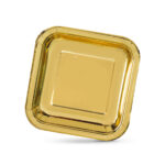 Set di piatti Algon Dorato 23 cm 10 Pezzi (18 Unità)