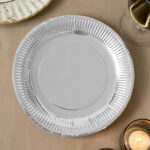 Set di piatti Algon Argentato 18 cm 12 Pezzi (18 Unità)