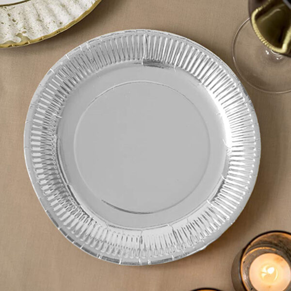 Set di piatti Algon Argentato 23 cm 10 Pezzi (18 Unità)