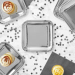 Set di piatti Algon Argentato 26 cm 3 Pezzi (18 Unità)