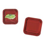Set di piatti Algon Rosso 23 cm 10 Pezzi (18 Unità)