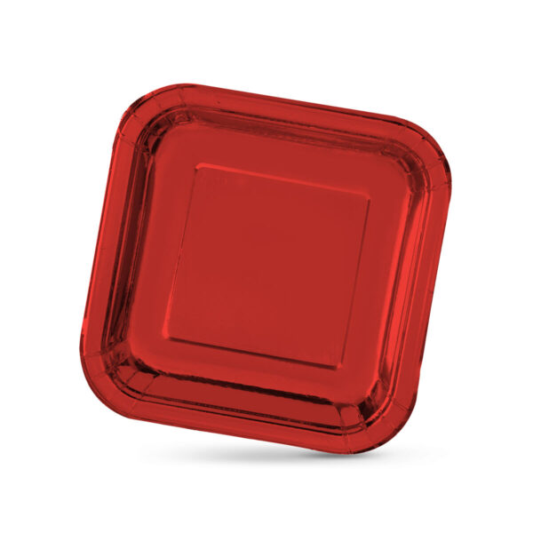 Set di piatti Algon Rosso 23 cm 10 Pezzi (18 Unità)