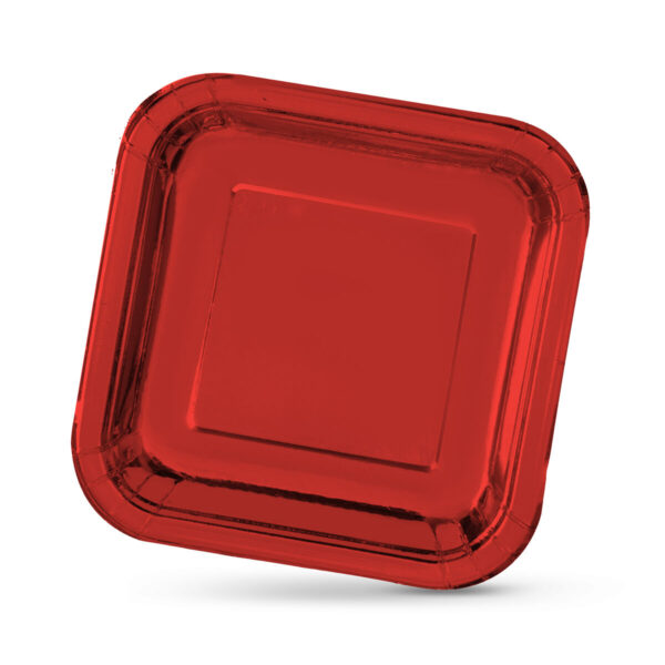 Set di piatti Algon Rosso 26 cm 3 Pezzi (18 Unità)