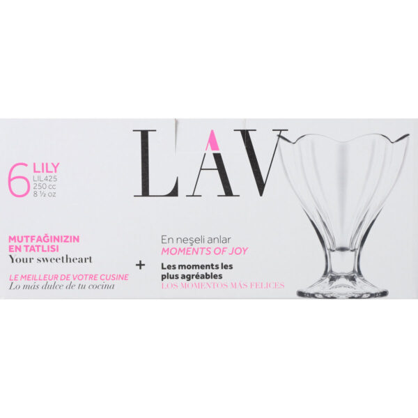 Coppa per Gelati e Frullati LAV Lily 250 ml 6 Pezzi (4 Unità)