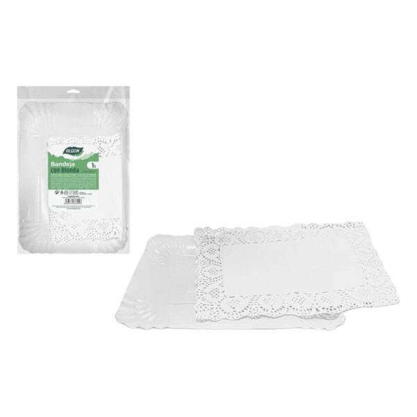 Vassoio per aperitivi Algon Rettangolare 26 x 36 cm (30 Unità)