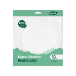 Set di piatti Algon Plastica 22 cm 22 x 22 x 1,5 cm 10 Pezzi (18 Unità)