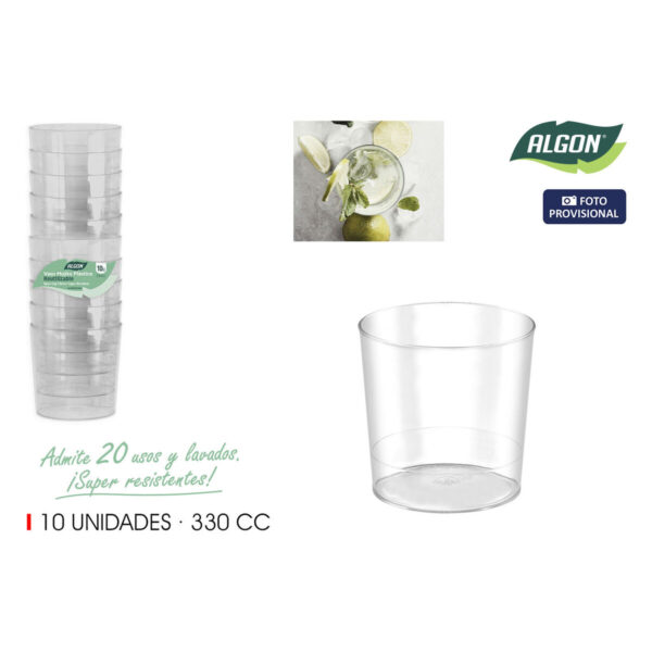 Set di Bicchieri Algon MOJITO 10 Pezzi (12 Unità)