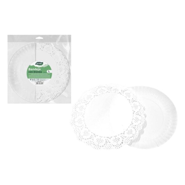 Vassoio per aperitivi Algon Rotondo 35 cm (30 Unità)