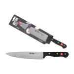 Coltello da Cucina Quttin SYBARITE Nero Argentato 20 cm (8 Unità)